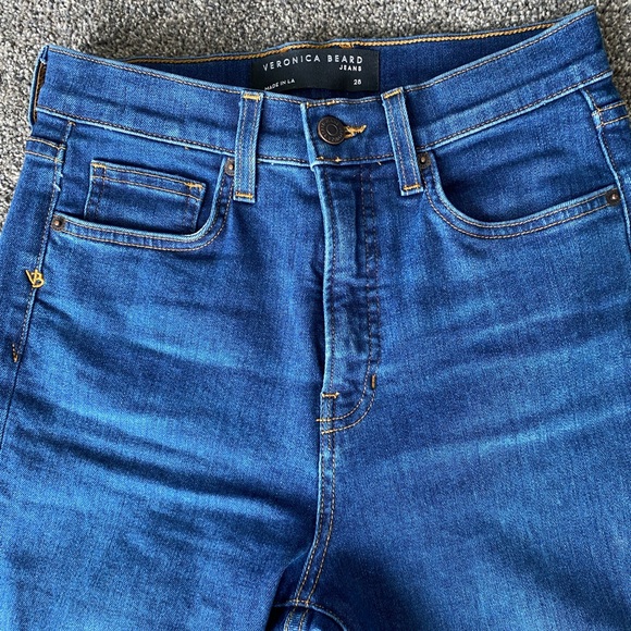 Veronica Beard Carly Kick Flare High Rise Jeans - Picture 4 of 7